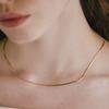 By Hyeres [925 Silver] Flat S Chain Necklace (Gold) BH7N40711Y9420