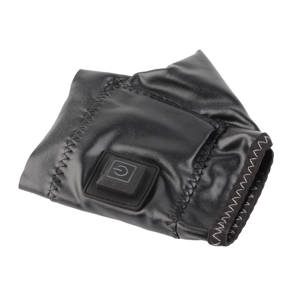 Half Fingers Heating Gloves 3 Levels Temp Cordless Rechargeable USB Heated Half Gloves L Size Left