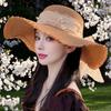Summer New Sweet Big Bow Sunshade Straw Hat Women's Fashion Temperament Anti-outdoor Sunscreen Sun Hat