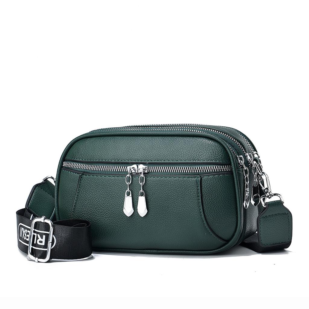 Casual small bag popular simple shoulder bag versatile fashion women's bag wide shoulder strap bag