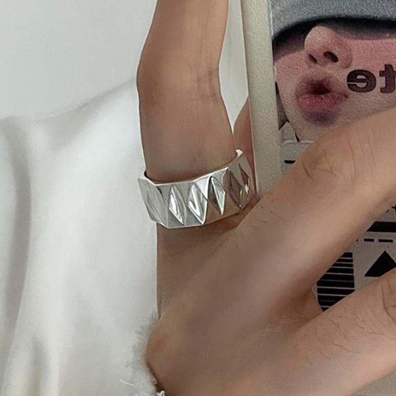 foxanry Geometrisk Ring For Kvinner Par Personlighet Overdrevet Kreativ Festsmykker Gaver Engros