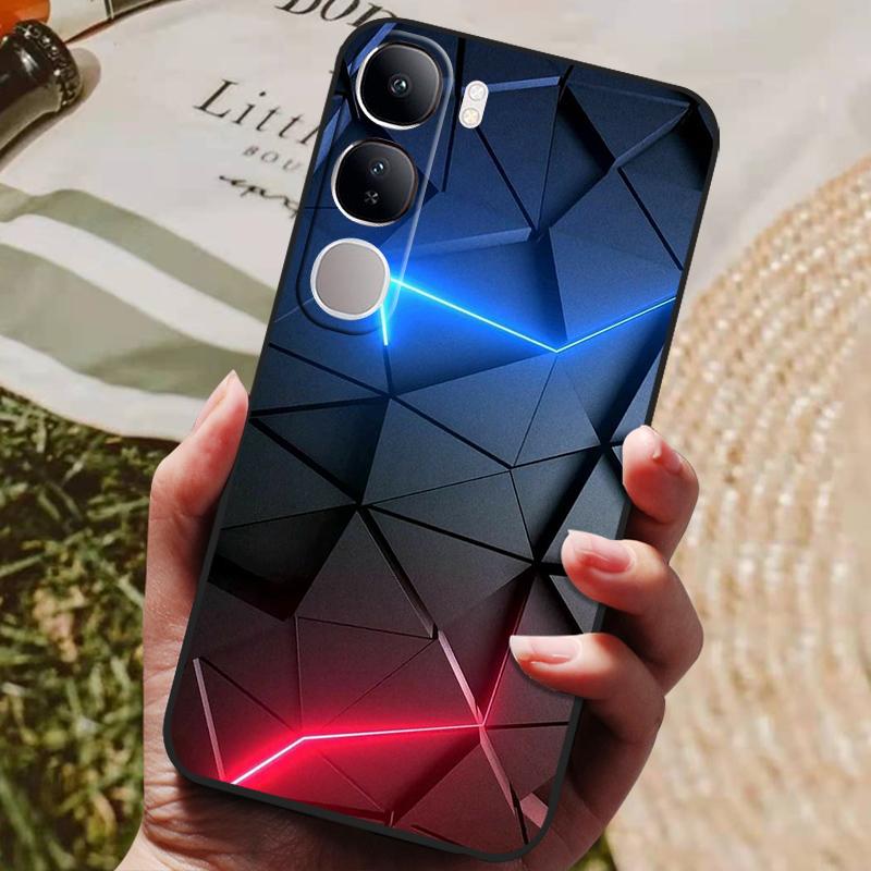 For Vivo V40 Lite 4G 5G V40Lite (IDN) V40E V 40 SE Case Luxury Painted Phone Silicon Back Cover For Vivo Y200 Y300 Cases Shell