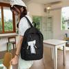Schultasche Koreanische Version Einfach Einfarbig Mädchen Rucksack Outdoor Freizeit Rucksack Mittelschüler Campus Schultasche Große Kapazität Rucksack