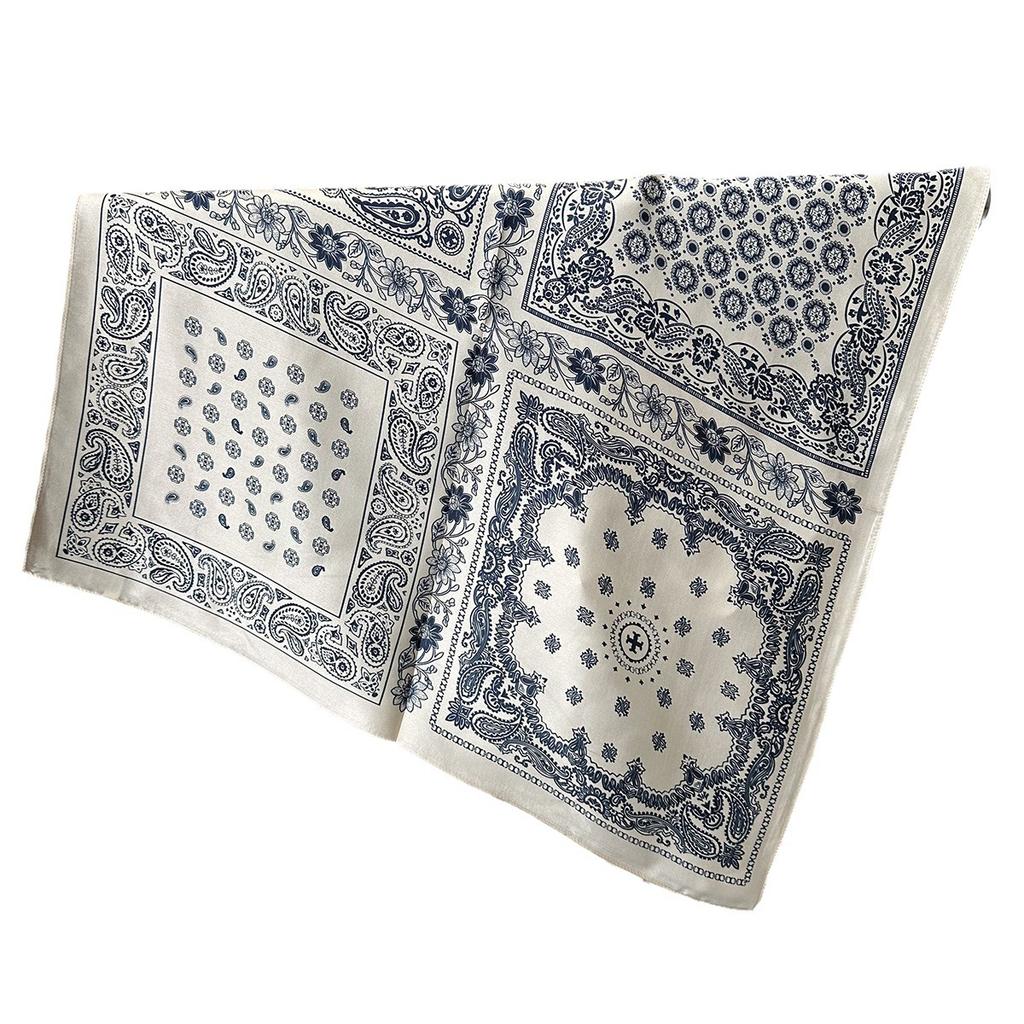 New Silk Silk Scarf Women's Sigongge Spring Versatile 71cm Square Scarf High-end Shawl Small Scarf