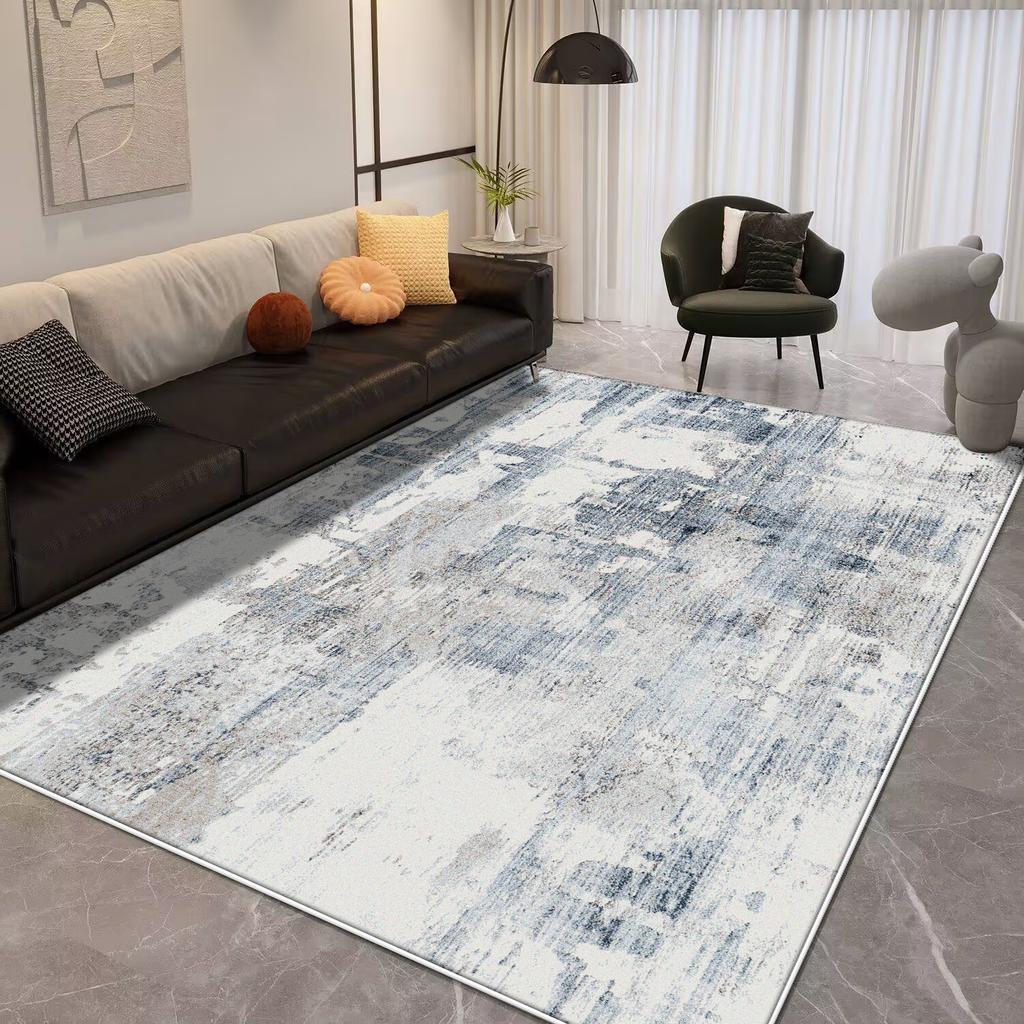 Light Luxury Splashing Ink Large Area Carpet Living Room Bedroom Decor Rugs Non-slip Floor Mat Lounge Rug Hotel Lobby Carpets