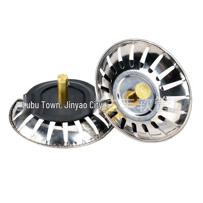 Stainless Steel Kitchen Sink Strainer: Anti-Odor, Thickened Drain Pipe, Double Bowl Accessories