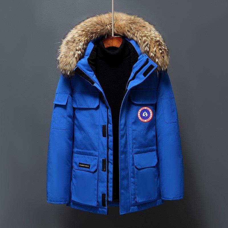 Expedition Winter Goose Down Jacket: Unisex Parka Model 08 with Canadian White Duck Down.