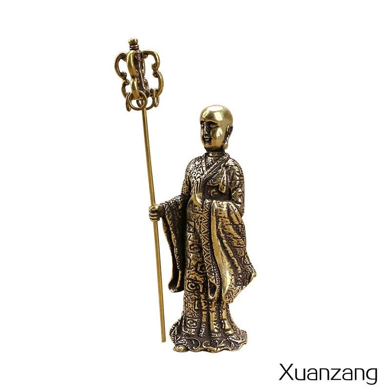 Retro Pure Copper Chinese Myth Nezha Buddha Statue Figurines Creative Desktop Decoration Home Furnishing Craft Gift Decoration