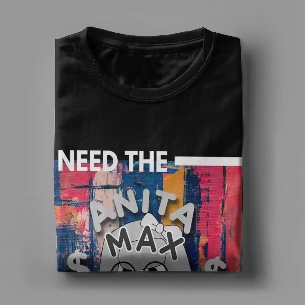 Anita Max Wynn T-Shirt Men Leisure Cotton Tees Round Collar Short Sleeve T Shirt Plus Size Tops