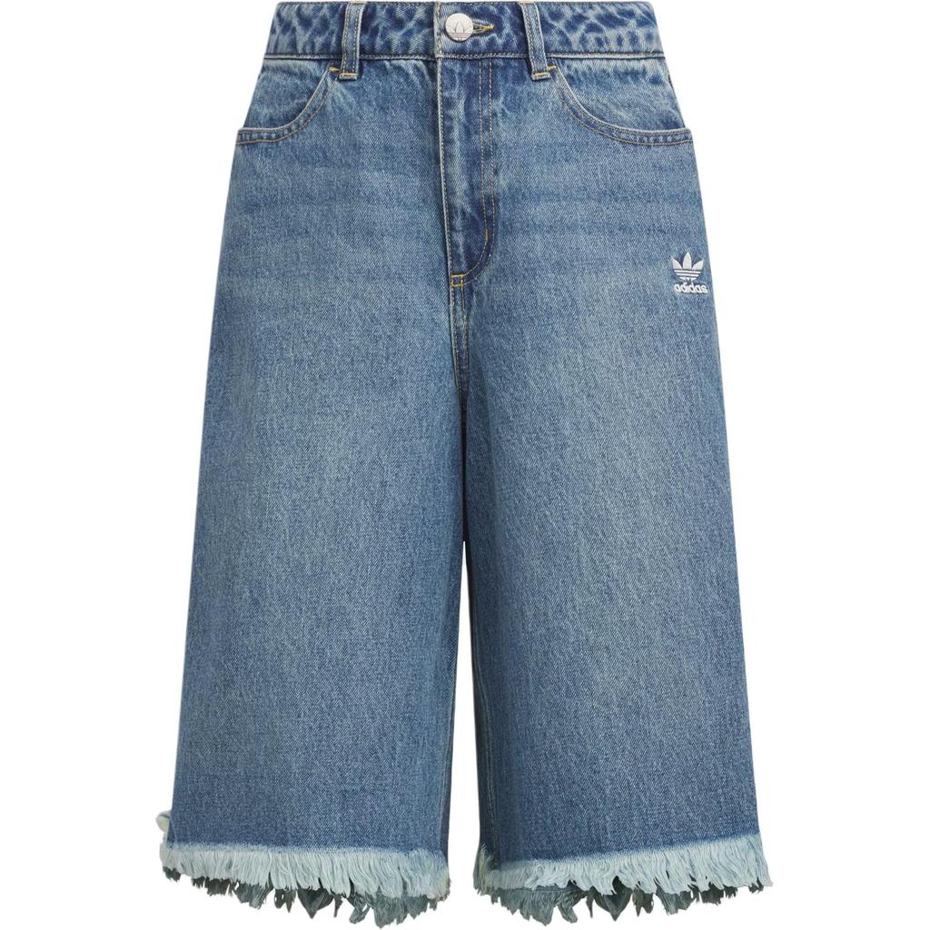 Adidas Originals SS25 Denim Jorts Fashion Versatile Loose Fit Sports Denim Shorts Women Shorts KB5432
