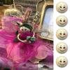 100pcs Wood Balls with Hole 20mm Smiling Face Head Ball Natural Wood Craft Bead for DIY Jewelry Making Macrames Handmade