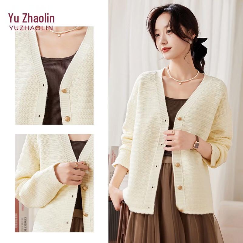 Yuzhaolin Women's V-Neck Knit Cardigan