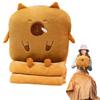 Travel Blanket And Pillow Multi-Function Plush Pillow With Blanket Winter Hugging Pillow Stuffed Animals For Sleeping Travelling