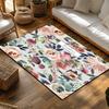 Floral Area Rug Washable Non Slip Indoor Outdoor Mat Home Decor Kitchen Carpet Modern Abstract Design Living Room Floor Covering