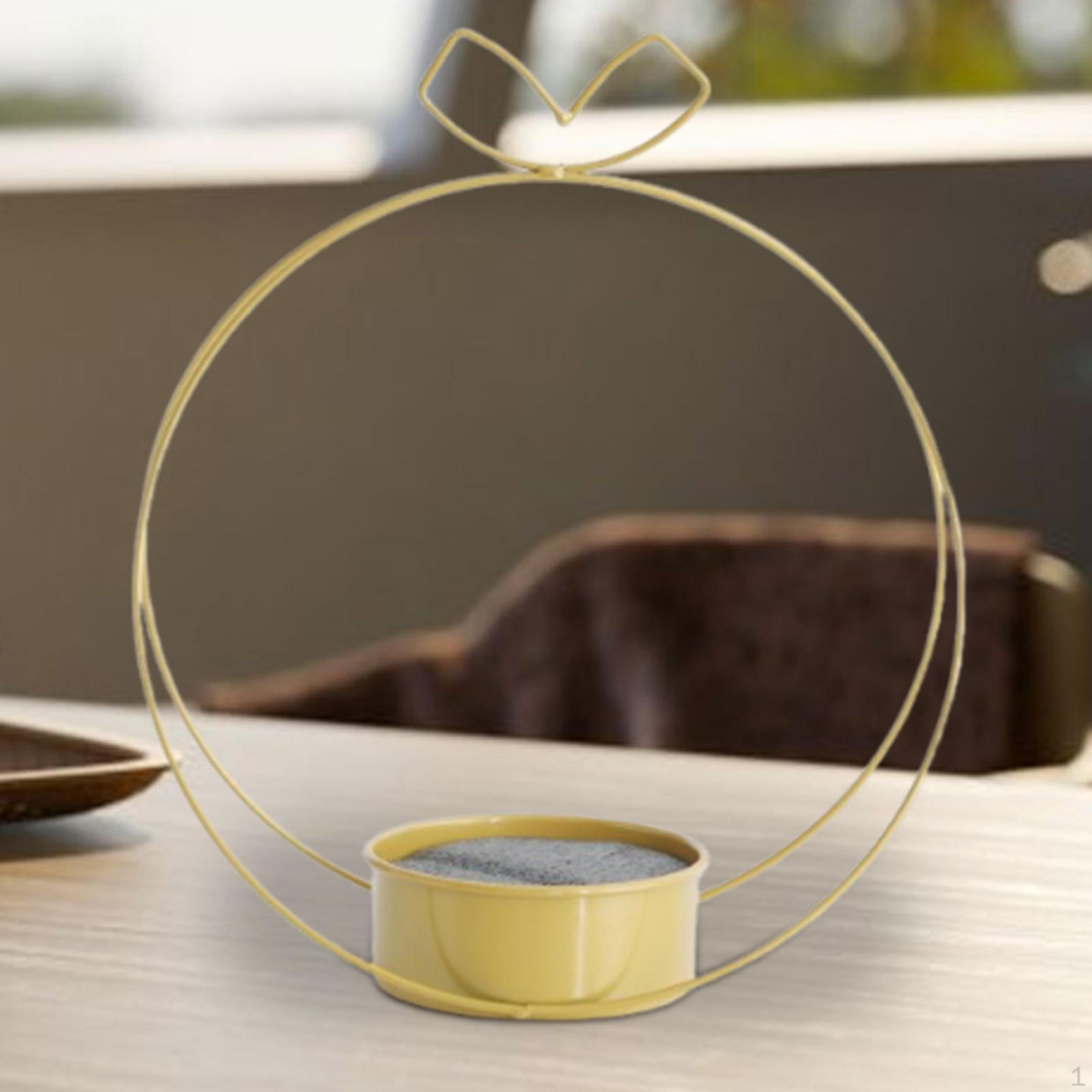 

Creative Metal Flower Stand for Table Centerpiece Bookshelf Housewarming Kitchen Apple with Foam