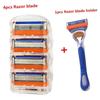 4pcs/set 5 Layer Razor Blade + Razor Blade Holder Shaving Men's Waterproof