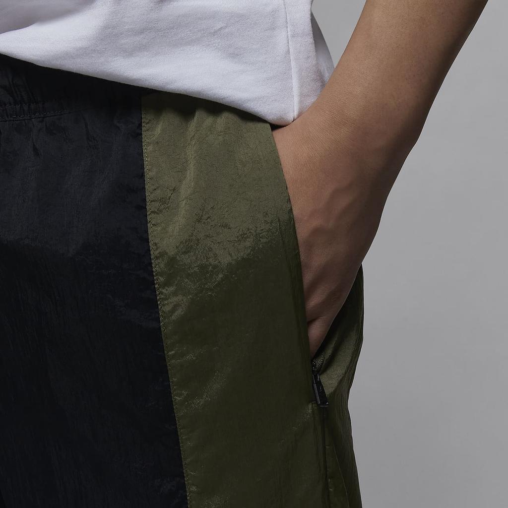 Jordan Sportovní Džem Vodotěsné Pohodlné Stylové Všestranné Retro Sportovní Ležérní Kalhoty Pánské kalhoty Černá Středně Olivově Zelená FN5851-011