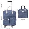 2 in 1 Expandable Carry On Luggage Set Polyester Fabric Weekender Travel Luggage Carry On Suitcase with Wheels for Women Men