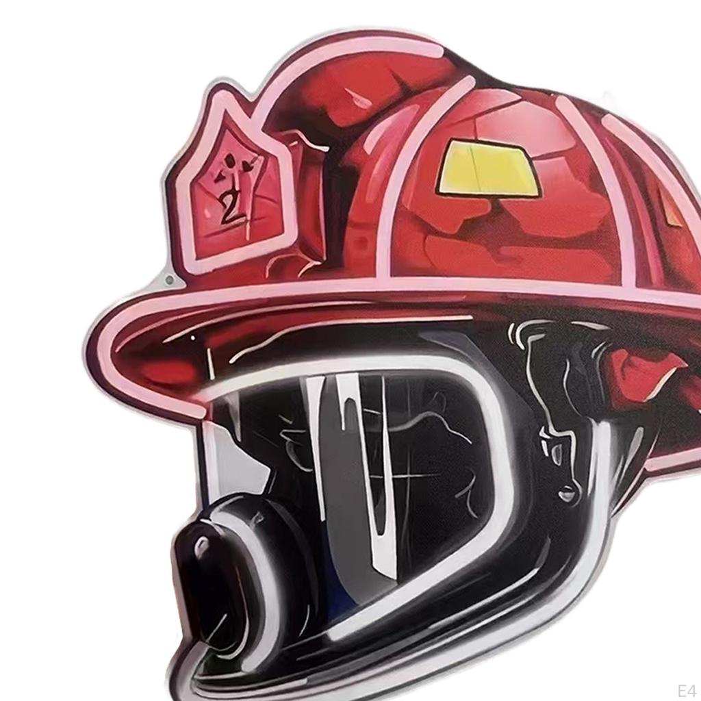 Creative Firefighter Helmet Light with USB for Playroom Decor