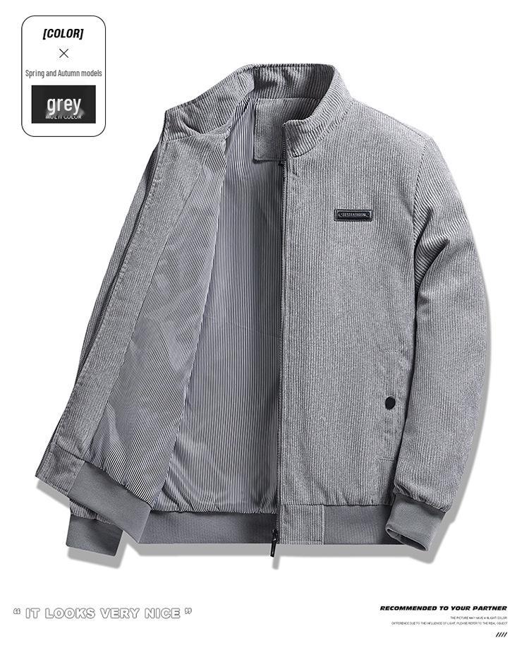 Herren Winterjacke mit Fleecefutter - Stehkragen, Lässige Oberbekleidung für alle Altersgruppen