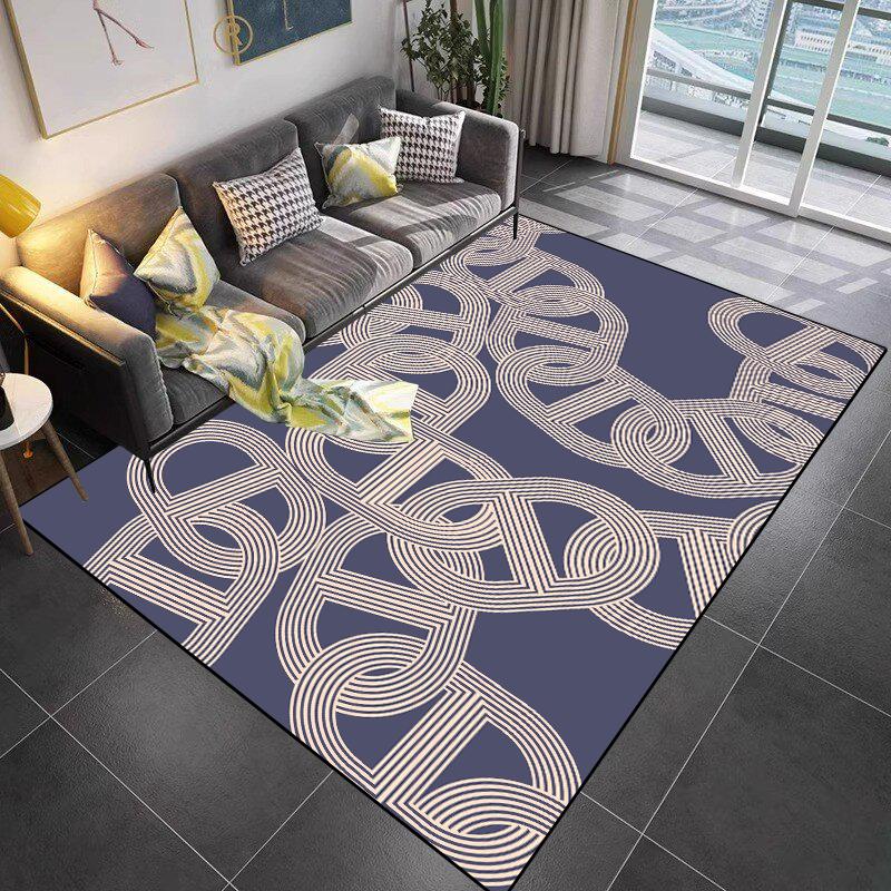 French Simplicity Large Carpets for Living Room160x230cm Bedroom Decor Rugs Balcony Sofa Area Rugs Non-slip Floor Mats Washable