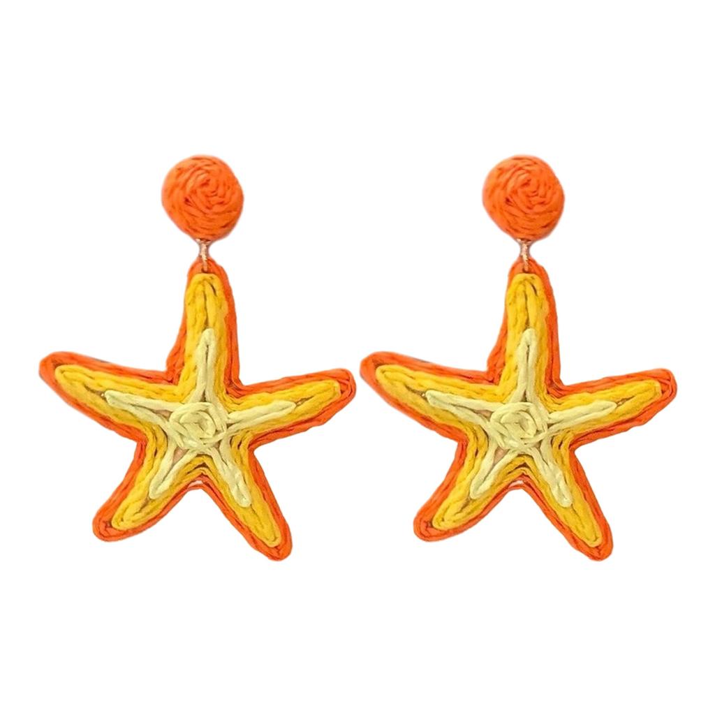 Beach Vintage Styles Starfish Earrings Portable Geometric Dangle Earrings for Trendy Women Party Fashion Accessories