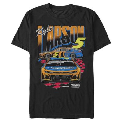 Kyle Larson 5 Black Racing Fan T Shirt Style Vintage Washed Homme Breathable Comfortable Streetwear Designer Clothes
