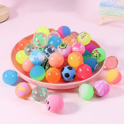 15-30PCS/Set Elastic Balls Mini Colorful Bouncy Ball 25mm Size Chasing Bouncing Interactive Game Prop for Pet Cat Dog Favors ZYF