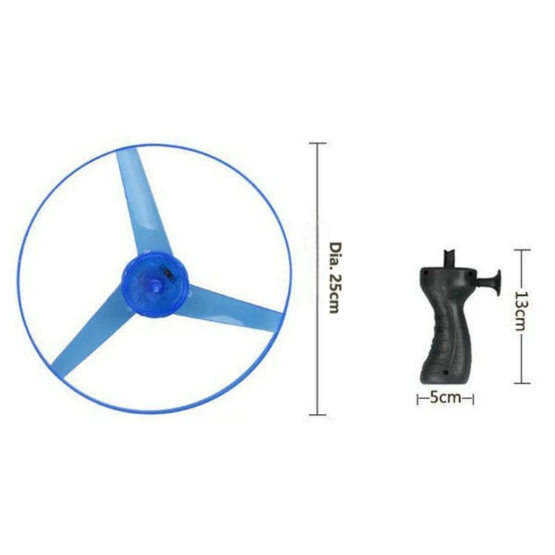 5PCS Kid Sports Pull Line Saucer Toys Children Outdoor Fun Rotating Flying Toy LED Light Processing Flash Flying Toy Home Decor