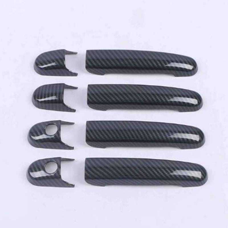 Carbon Fiber Pattern Exterior Door Handle Cover for 1995-2010 Volkswagen Sharan