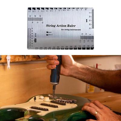 Gitarren-Aktionsmesswerkzeug für Saitenhöhe, Luthier-Lehre Elektrisch und Mandoline