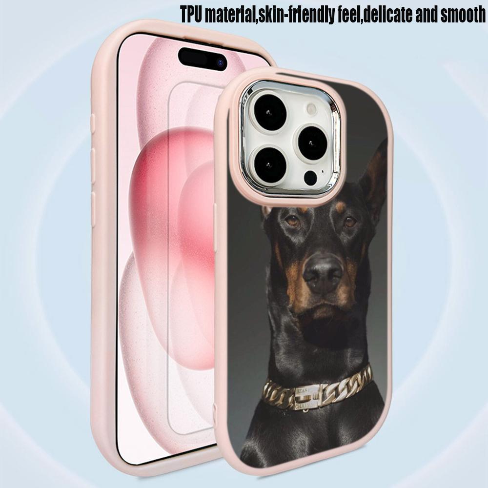 LZ14 Dog Doberman Animal Art Soft Phone Case for Samsung S24 Ultra S23 Plus S21 FE A16 A54 A34 A06 Infinix Hot 40 30i Lens Protection Shockproof Cover