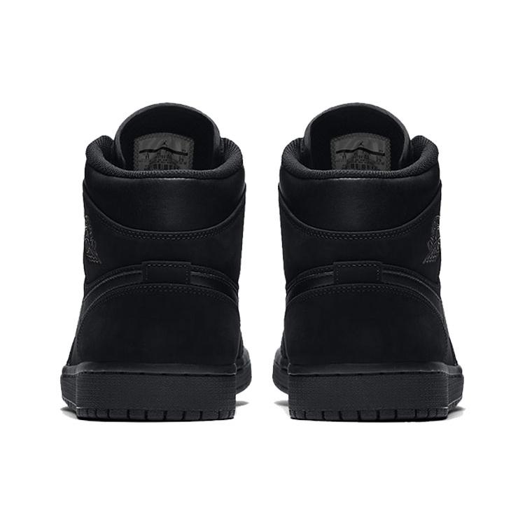 Jordan 1 Mid Triple Black 2018 554724-050