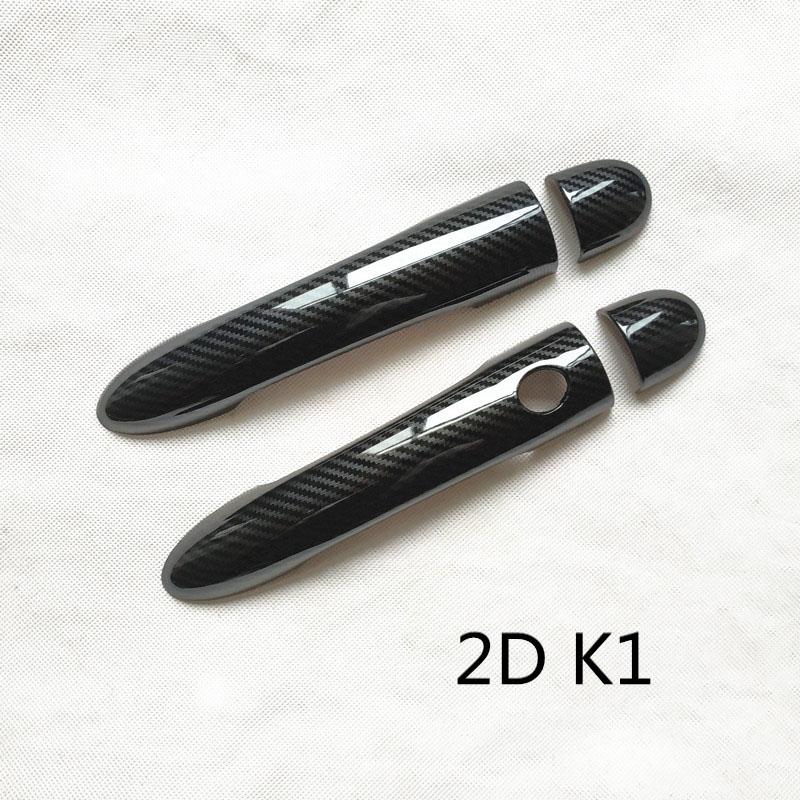 Door Handle Cover Trim Handles Covers for Renault Megane 2 Ii Mk2 Car Accessories Plastic Carbon