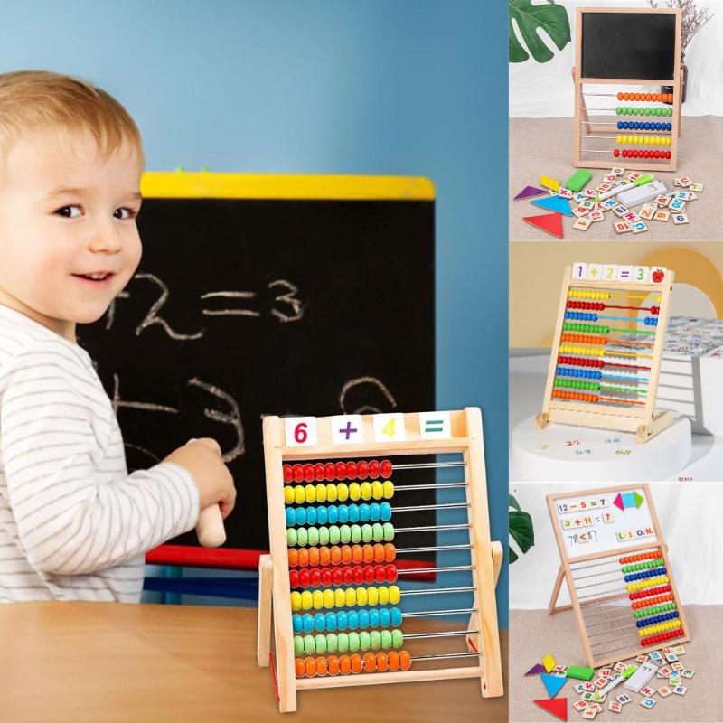 Educational Wooden Math Teaching Tool For Elementary Students Enhance Learning And Development Counting Beads Addition And Subtraction Tool Qm-521