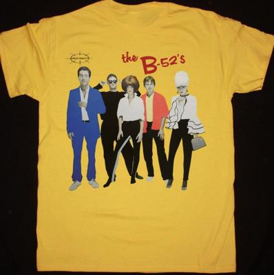 T-shirt Unisex da Uomo B-52's band Tee Tutte le Taglie S-5XL (Oro) Magliette unisex