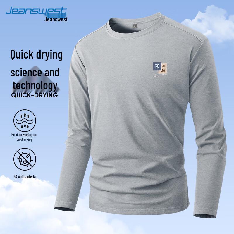 Jeanswest Men s Quick-Dry Long-Sleeve T-Shirt L