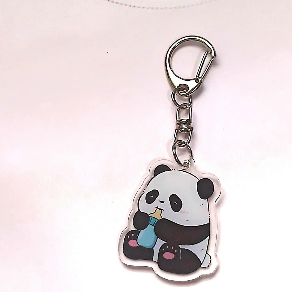 Acrylic Flat 2D Pendant - Multifunctional Hanging Ornament Holiday Car Interior Decoration Keychain Backpack Pendant,Panda Keychain Acrylic Pendant