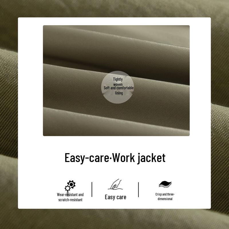 Hodo Men's Stand-Collar Casual Work Jacket