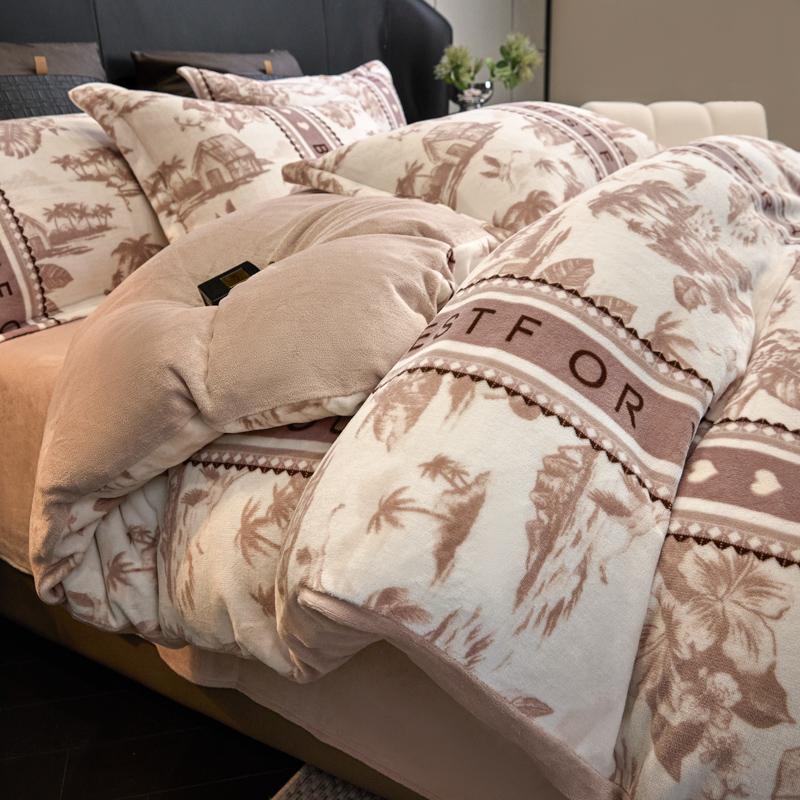 Fashion Leopard Milk Velvet Duvet Cover Girls Women Bedroom Queen King Comforter Cover Without Pillowcase Gray Quilt Covers 1Pc