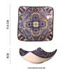 Yangge Ceramic Moroccan Style Condiment & Snack Dishes