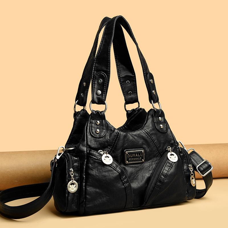 Truck Bag - Modische Damen-Umhängetasche aus weichem Leder