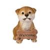Ubia Welcome Akita Dog 15 X 10 X 15.5 Cm Doll Figurine Ornament Animal Garden Decoration Dog H22260