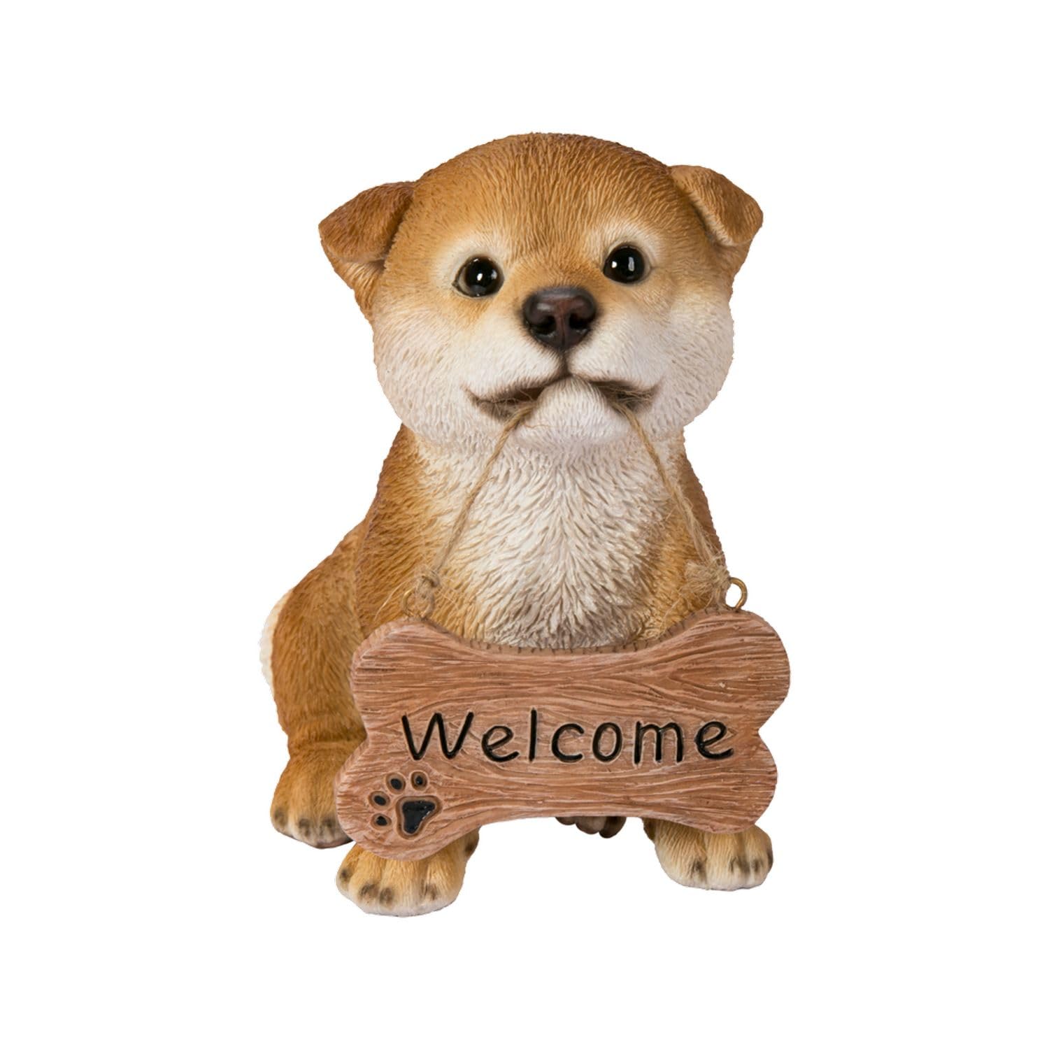 

Ubia Welcome Akita Dog 15 x 10 x 15.5 cm Doll Figurine Ornament Animal Garden Decoration Dog H22260