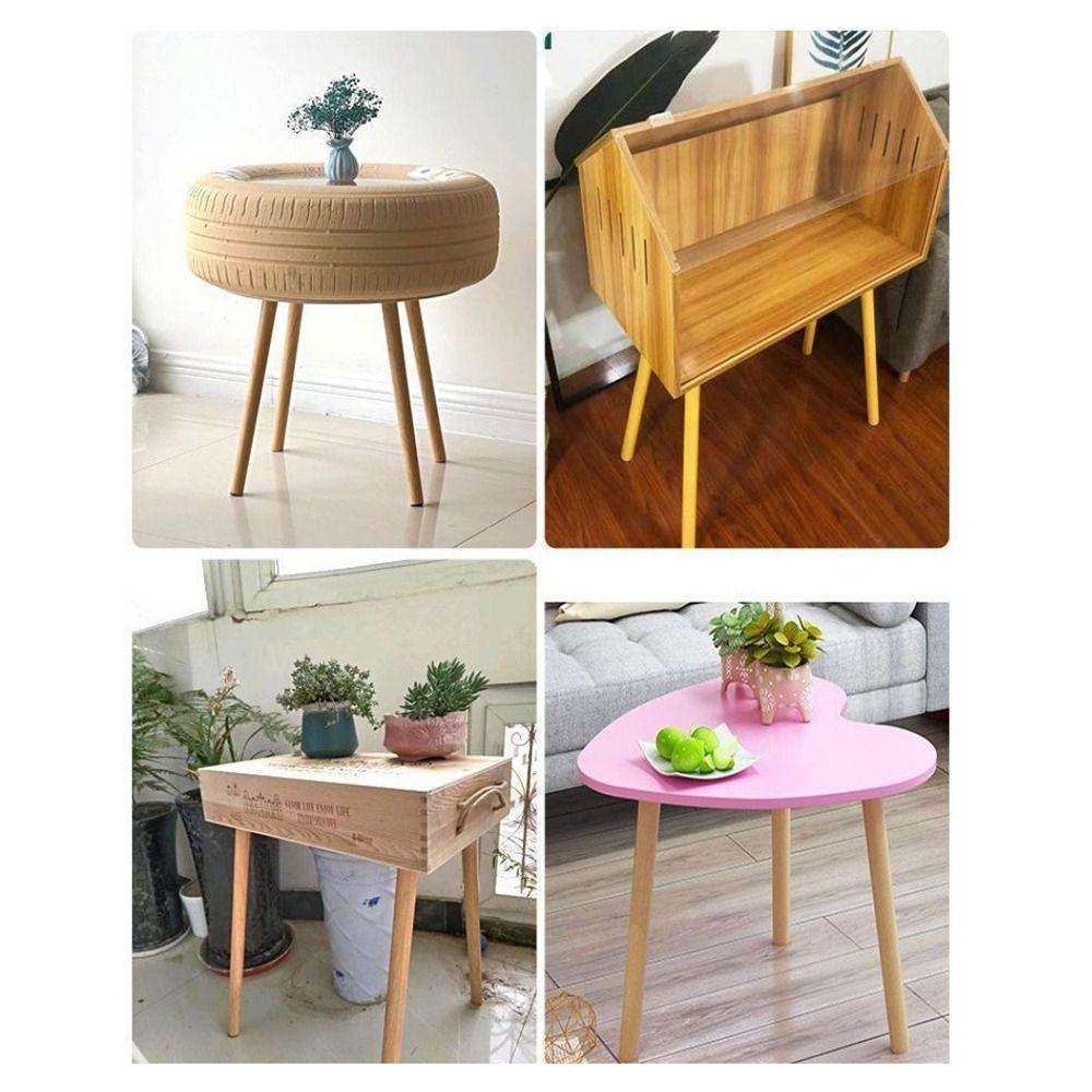 4Pcs 30-60cm Solid Wood Furniture Legs DIY Cabinet Legs Coffee Table Legs Furniture Accessories