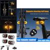 Bicycle Tail Light Wireless Remote Turn Signal With Charging For Night Cycling
