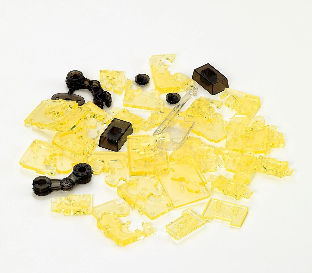 39-Piece Crystal Puzzle Tin Robot Yellow