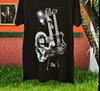 Jimmy Page with Gibson Double Neck Guitar Led Zeppelin Black Unisex T-Shirt