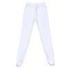 Girls' White Stirrup Dance Pants, Body Shaping Latin Dance Base Layer Long Pants