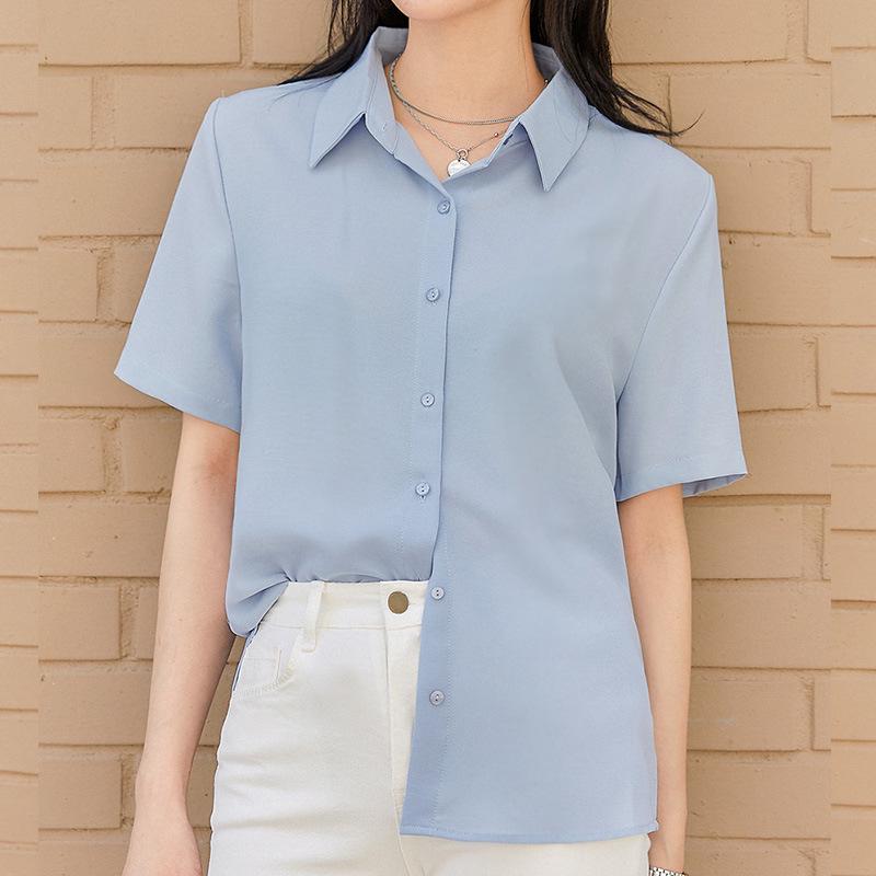 Women's Japanese-Inspired Loose-Fit Summer Top with Professional Elegance
